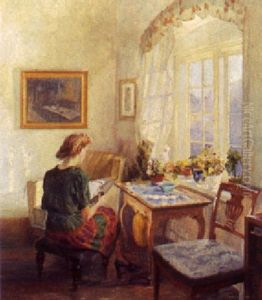 Interior Med Laesende Kvinde