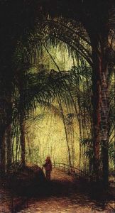 Figure Under Palmtrees by Wilhelm Ch. Constant Bleckmann