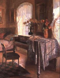 An Interior With A Piano