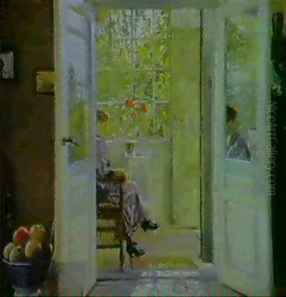 A Lady Sitting On The Porch - view 1