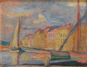Saint Tropez Harbor ("coast") by Josef Pankiewicz