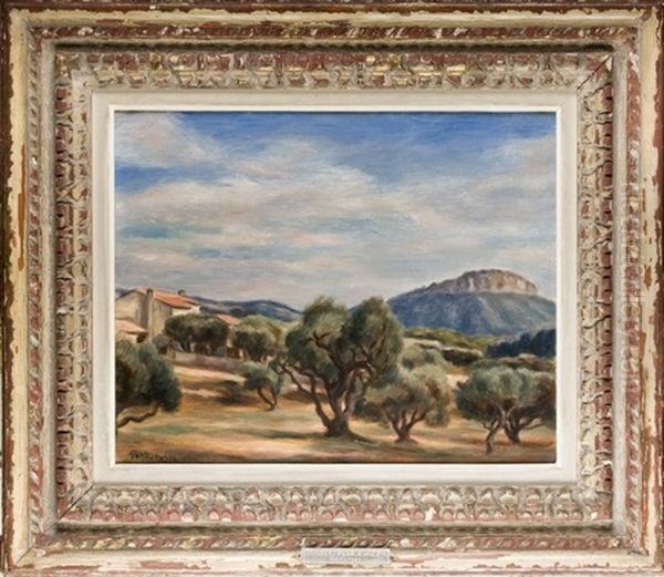 Pejzaz Z Cassis (widok Z Gaju Oliwkowego Na Couronne De Charlemagne W Cassis) - view 1
