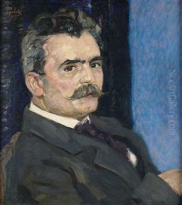 Portrat Franz Hoffmann by Bernhard Pankok