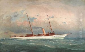 An American Steam Yacht Of The Larchmont Yacht Club