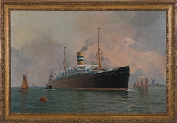 The Ocean Liner "s.s. Potsdam" - view 1