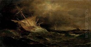 The "nina", The "pinta" And The "santa Maria" (+ Another; Pair) by Fred Pansing