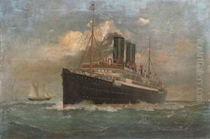 The British Steamer "caledonia" Outward-bound For New York