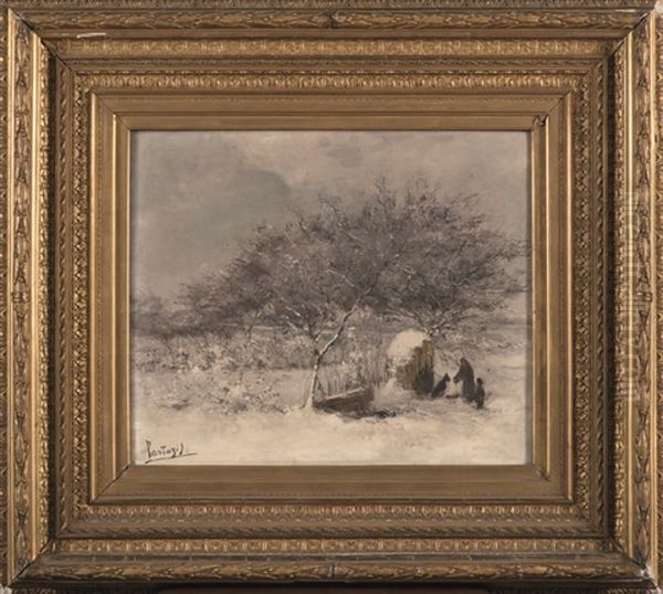 Paysage Anime Sous La Neige - view 1