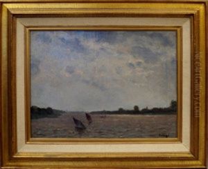Boats On The Scheldt River