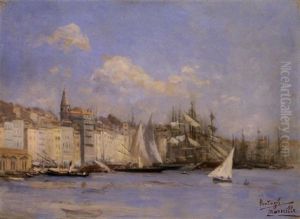 The Port Of Marseille by Pericles Pantazis