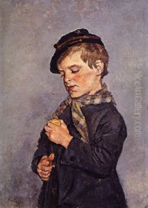 L'enfant A La Toupie by Pericles Pantazis