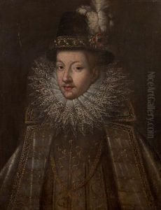 Portrait De Philippe Iii D'espagne Portant L'ordre La Toison D'or