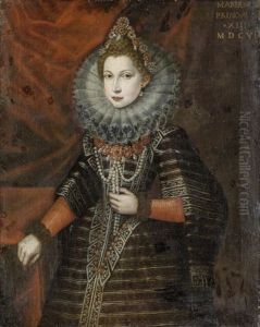 Portrait Der Maria Von Savoyen by Juan Pantoja de la Cruz
