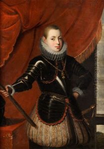 Portrait Des Koniglichen Infanten Und Nachmaligen Spanischen Konigs Philipp Iii by Juan Pantoja de la Cruz