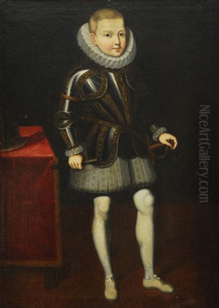 Retrato De Infante, Probablemente D. Fernando, De Cuerpo Entero, En Armadura - view 1