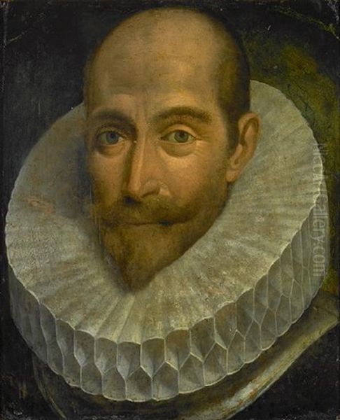 A Portrait Of A Gentleman, Wearing A Lace Ruff - view 1