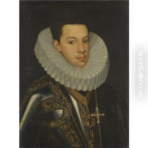 Portrait Of Prince Felipe Emmanuele Of Savoy, Wearing The Badges Of The Orders Of The Annunziata And St. Mauricius And Lazarus