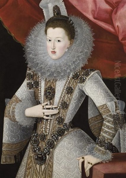 Portrait De Marguerite D'autriche, Reine D'espagne, Du Portugal Et Des Deux-siciles - view 1