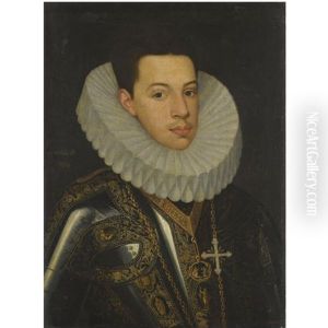Portrait Of Prince Felipe Emmanuele Of Savoy Wearing The Badges Of The Orders Of The Annunziata And St. Mauricius And Lazarus