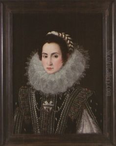 Portrait De Femme by Juan Pantoja de la Cruz