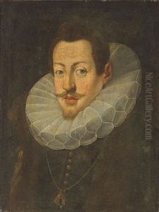 A Portrait Of A Gentleman, Half-length, In A Lace Collar, Wearing The Order Of The Golden Fleece