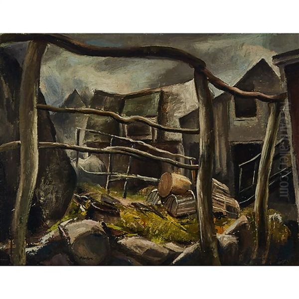 Fisherman"s Row, Indian Harbour, N.s - view 1