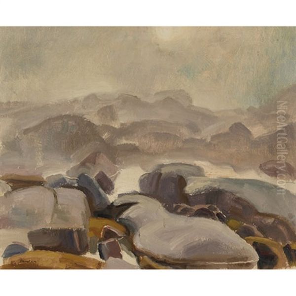 Mist And Rock - view 1