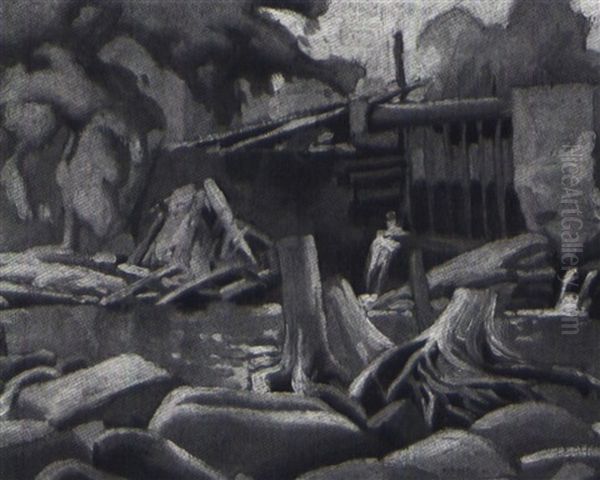 The Mill Dam, Cheltenham (+ Sunlight In The Forest, Lrgr; 2 Works) - view 1