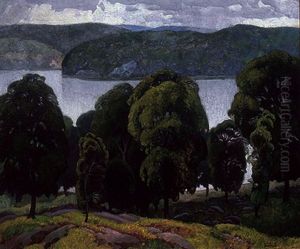 Trees By The Lake by Lawrence Arthur C. Panton