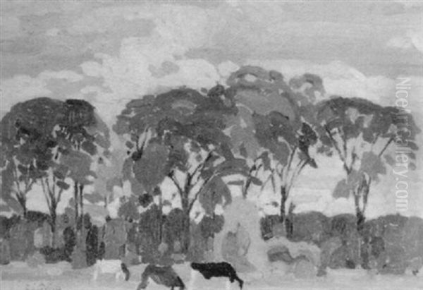 Landscape With Grazing Cattle - view 1