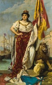 Isabel Ii Of Spain by Antonio Paoletti