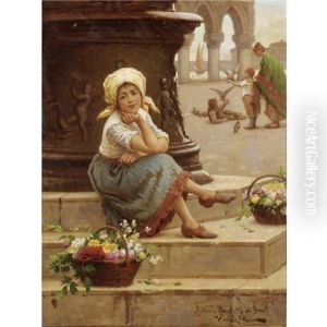 The Little Flower Seller by Antonio Paoletti