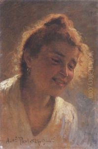 Ritratto Di Fanciulla by Antonio Paoletti