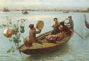 Venetian Festivities by Antonio Paoletti