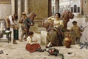 An Afternoon Rest In The Piazza San Marco by Antonio Paoletti