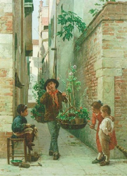 A Flower Seller - view 1