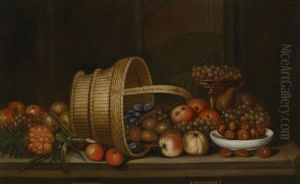 Fruchtestillleben Mit Korben (+ Another, Similar; Pair) by Paolo Paoletti