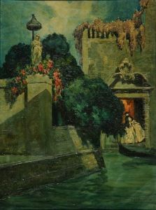 Scorcio Veneziano Con Maschera