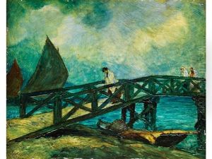 Holzbrucke Von Mazorlo Auf Burano, Venedig Holzbrucke Von Mazorlo Auf Burano, Venedig