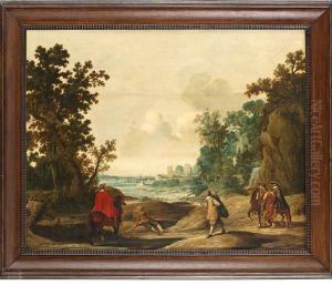 Tillskriven, Vidstrackt Landskap Med Ryttare Och Tiggare by Gerrit Claesz Bleker