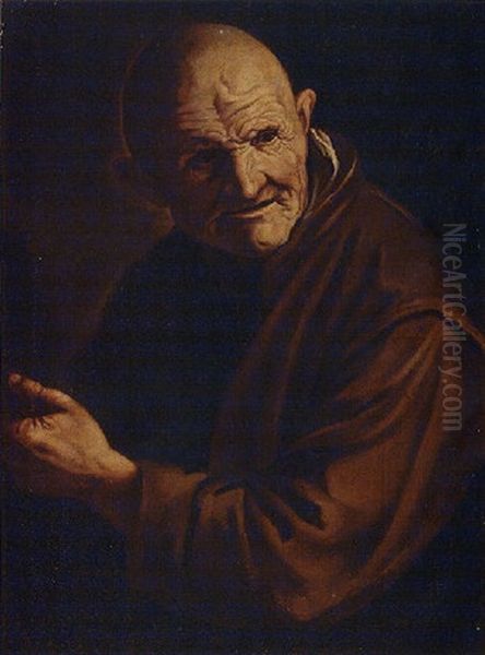 An Old Man In A Brown Coat - view 1