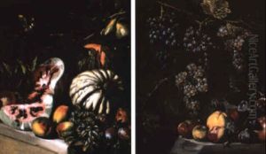 Nature Morte Aux Pasteques Et Raisins
