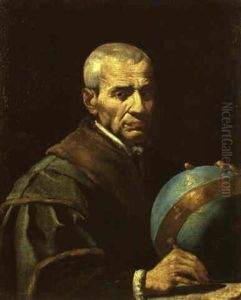 Portrait Of An Astrologer Holding A Celestial Globe