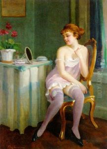 In The Boudoir by Emil Pap