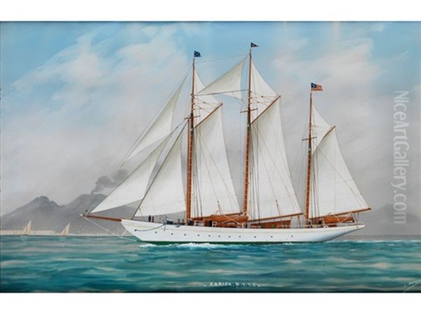 Die Segelyacht "xarifa" In Neapolitanischen Gewassern - view 1