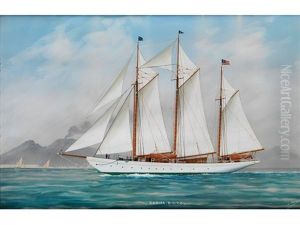 Die Segelyacht "xarifa" In Neapolitanischen Gewassern by Luca Papaluca
