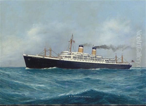 The S.s. Independence At Sea - view 1