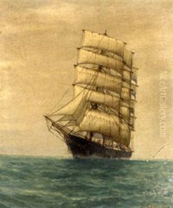 A Clipper Ship In Full Sail by Luca Papaluca