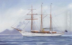 Lord Brassey's Steam Yacht "sunbeam" Off Naples