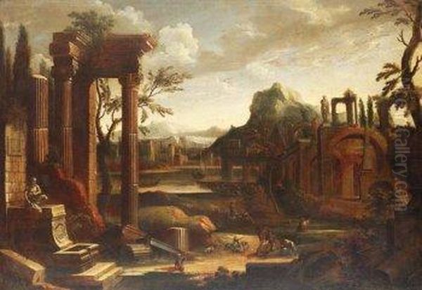 Paisaje Con Ruinas Clasicas - view 1